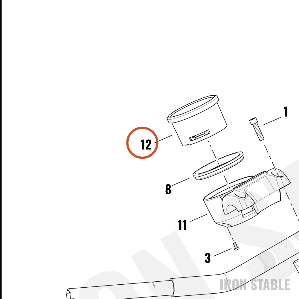 Harley-Davidson Instr, Cluster/Speedo, 4-In, Dual