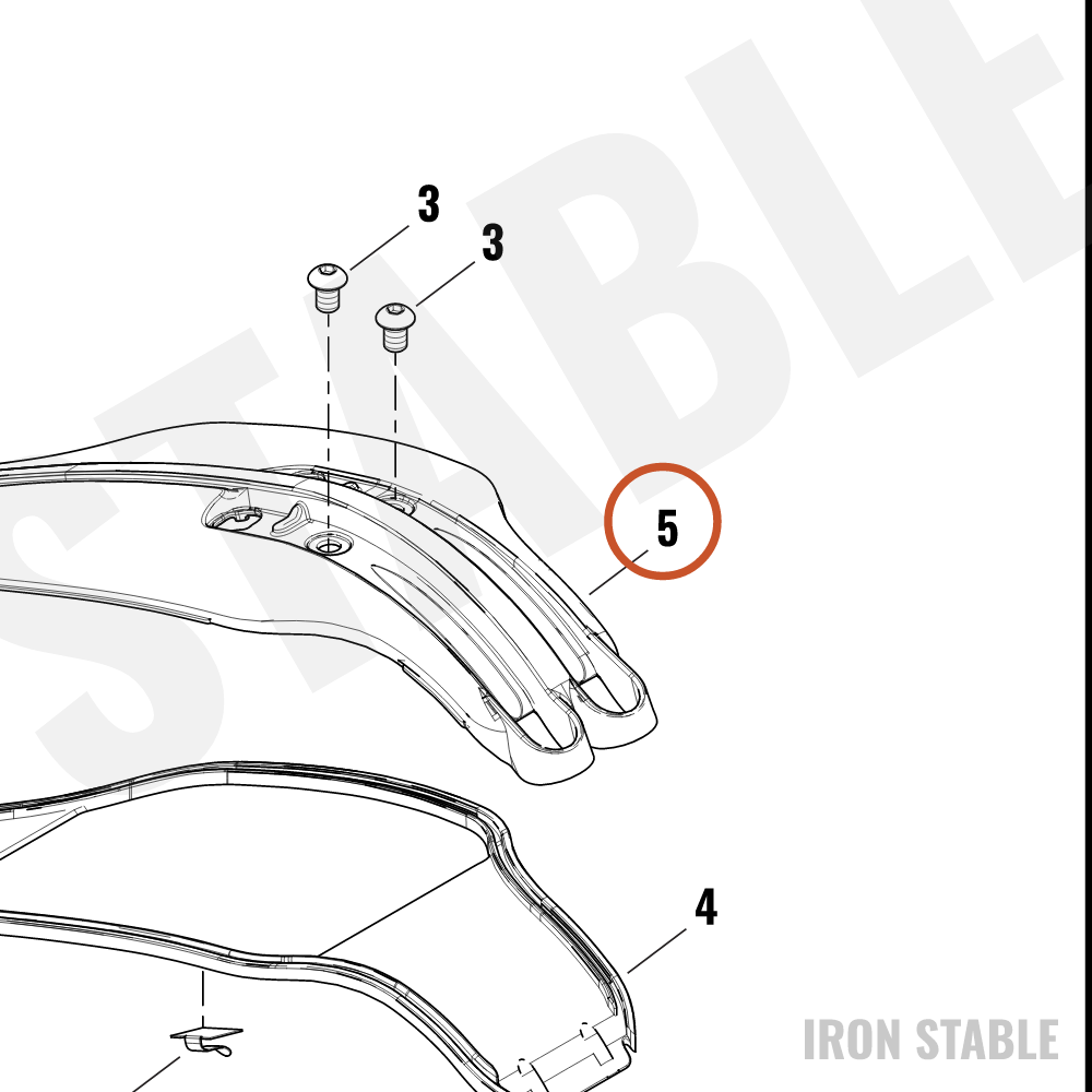 Harley-Davidson Console, Tank, Black