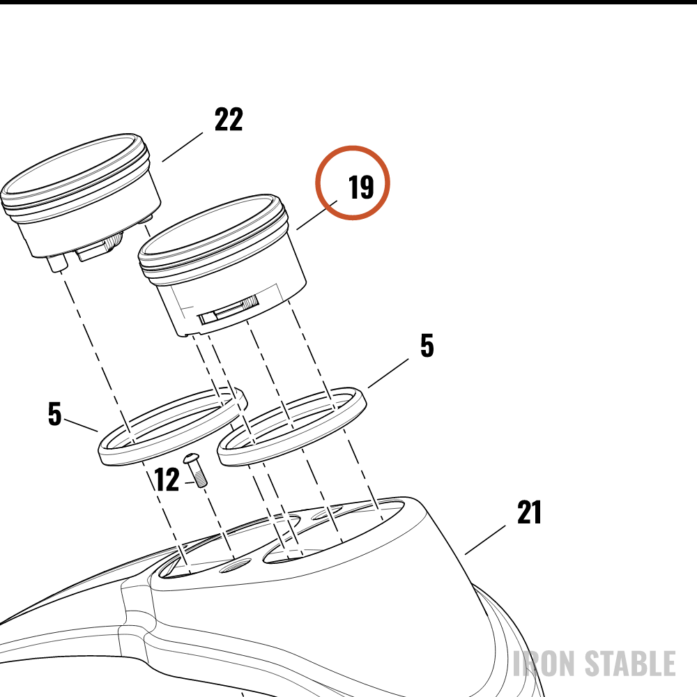 Harley-Davidson Instr, Cluster/Speedo, 4inch, Mph