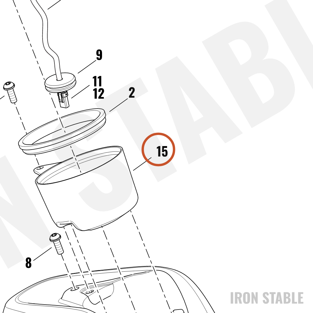 Harley-Davidson Console, Tank, Housing, Speedome