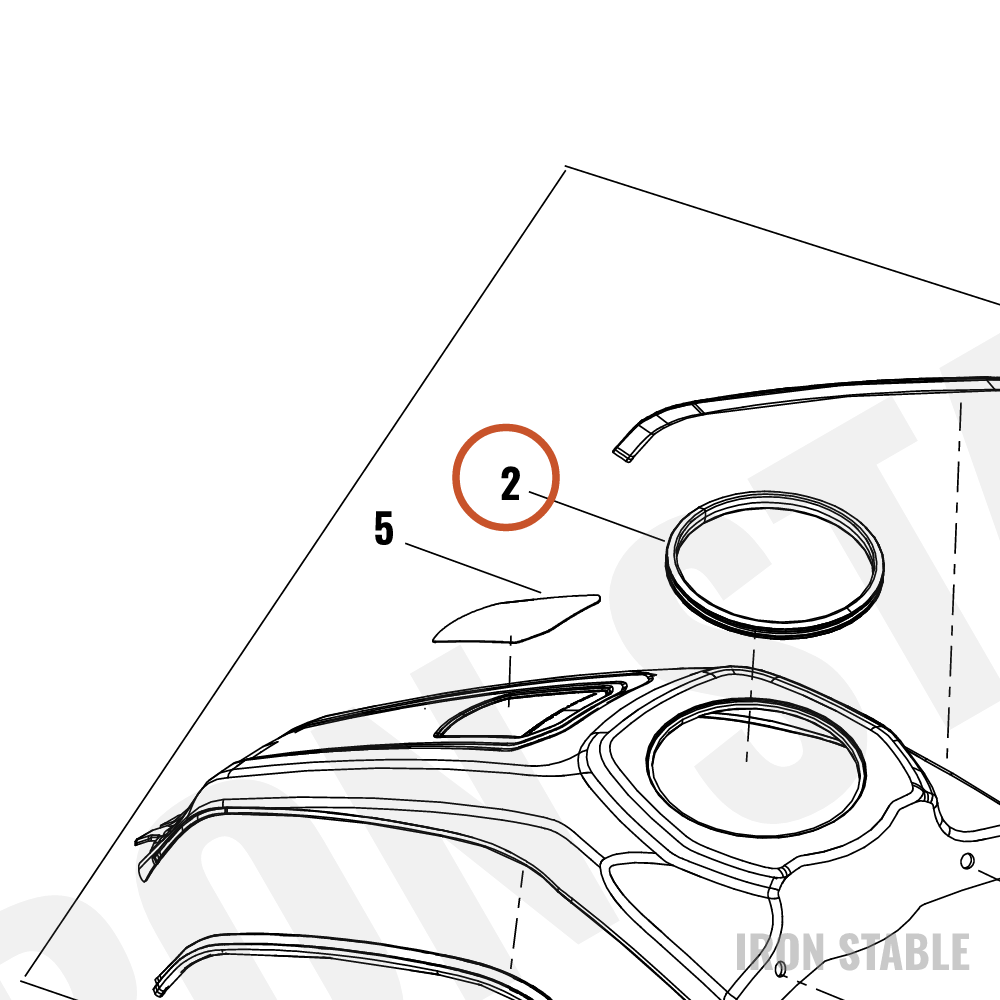 Harley-Davidson Console, Tank, Gasket, Cap, Fuel