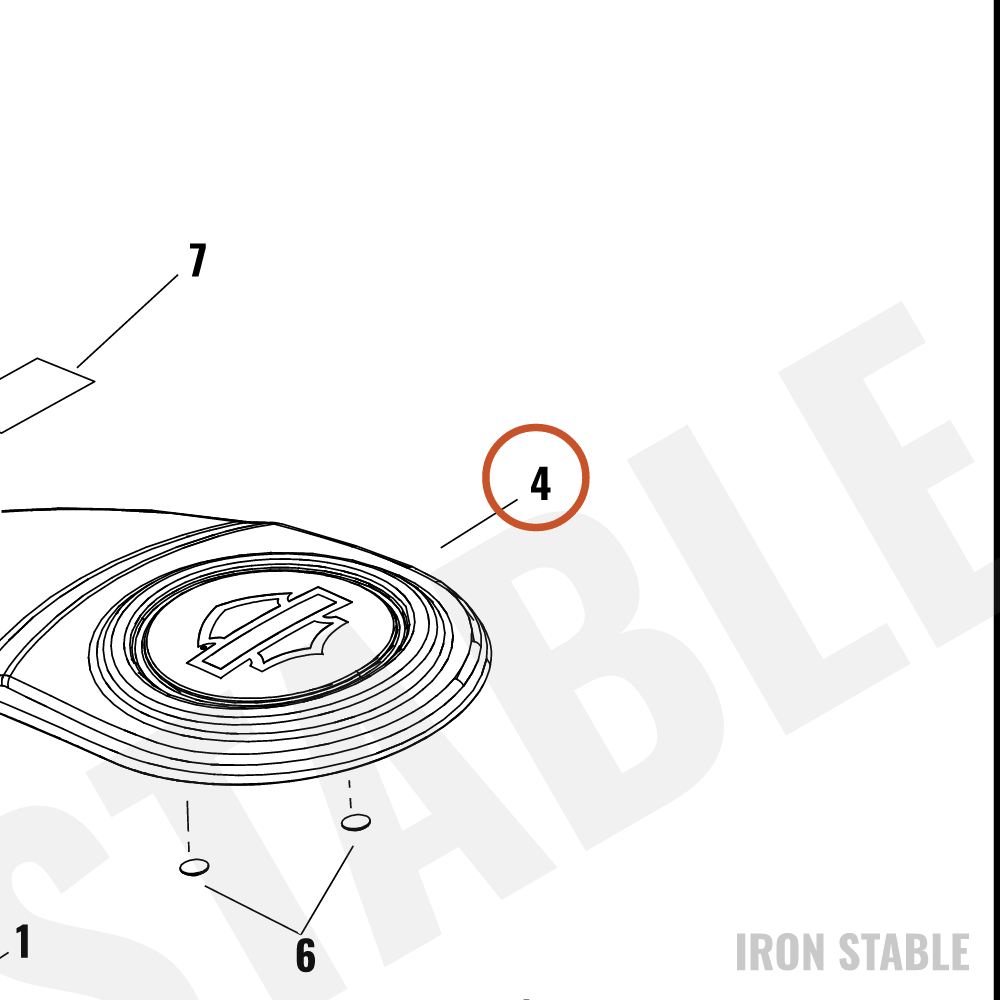 Harley-Davidson Console, Tank, Mount Assembly