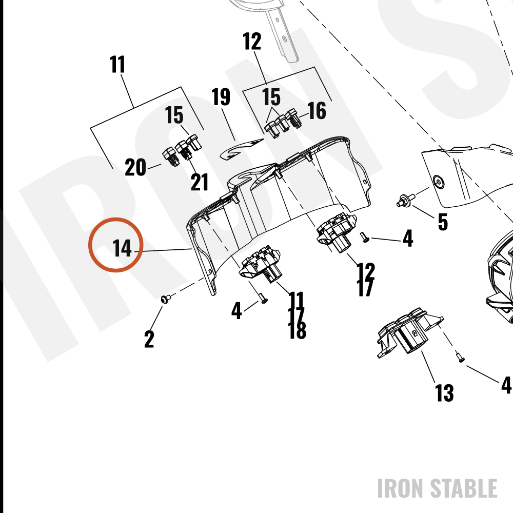 Harley-Davidson Dash Panel, Sld