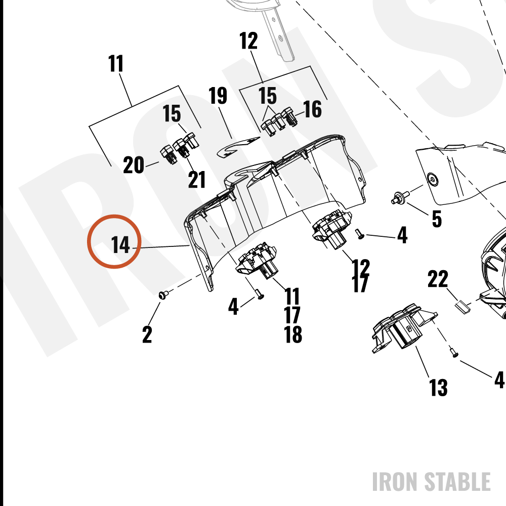 Harley-Davidson Dash Panel, Sld