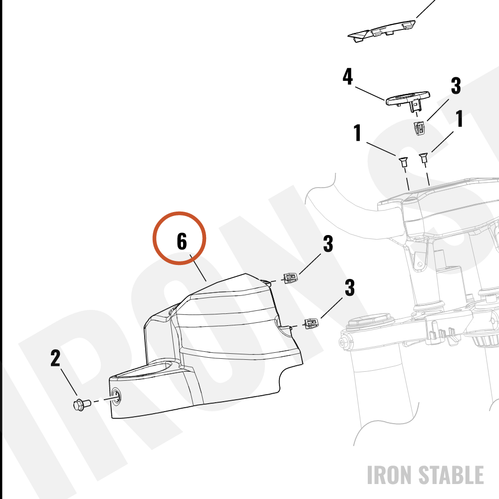 Harley-Davidson Sub-Assembly, Console, Nacelle Cover