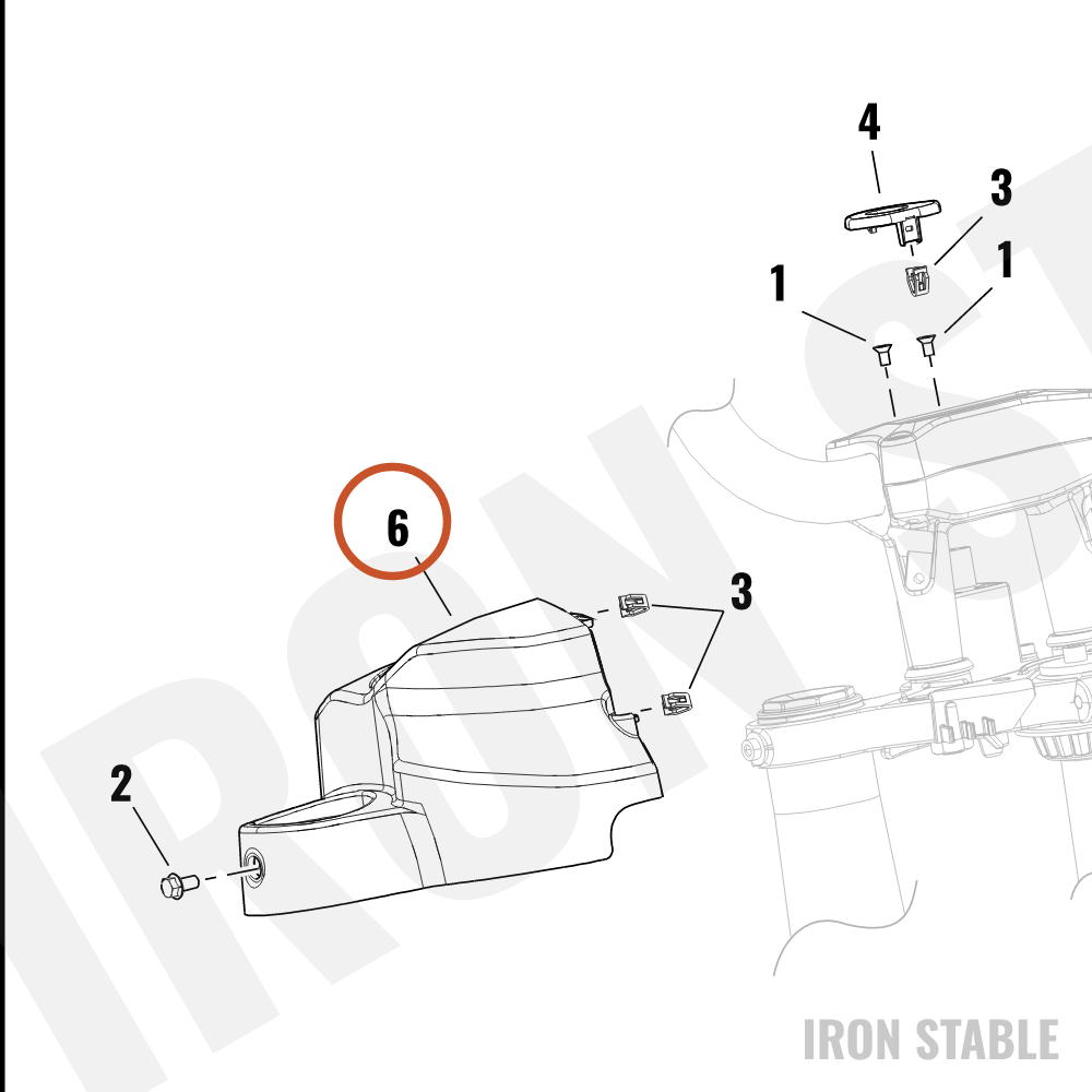 Harley-Davidson Sub-Assembly, Console, Nacelle Cover
