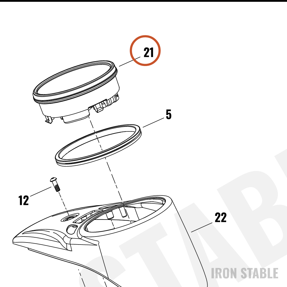 Harley-Davidson Instr, Clstr, 5, Mph, Calbr
