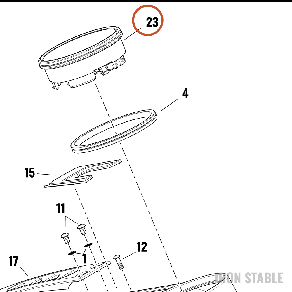 Harley-Davidson Instr, Clstr, 5, Kmh, Calbr