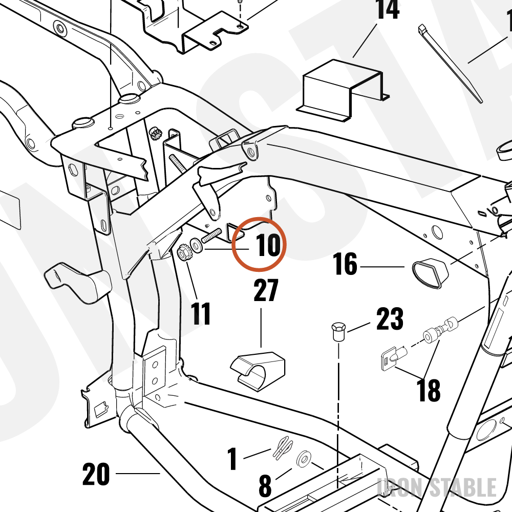 Harley-Davidson Washer, Sprg, Internal Tooth