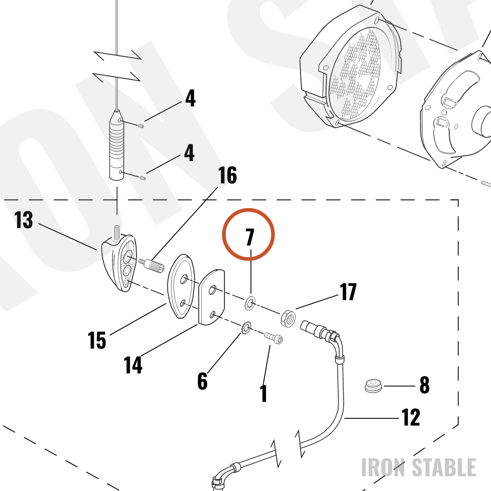 Harley-Davidson Washer, Internal Tooth, Lock