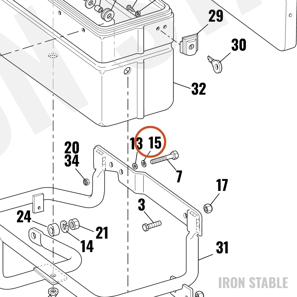 Harley-Davidson Washer, Internal Tooth, Lock