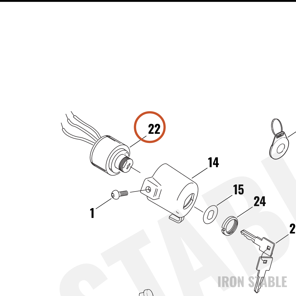 Harley-Davidson Ign Sw Assembly W/Lock&Keys (Req Ke