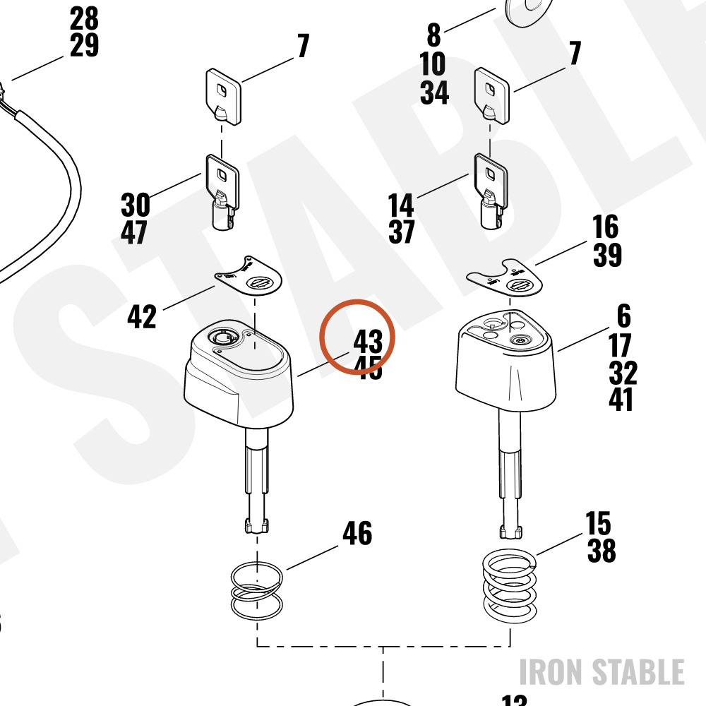 Harley-Davidson Knob, Ign Switch(Po)