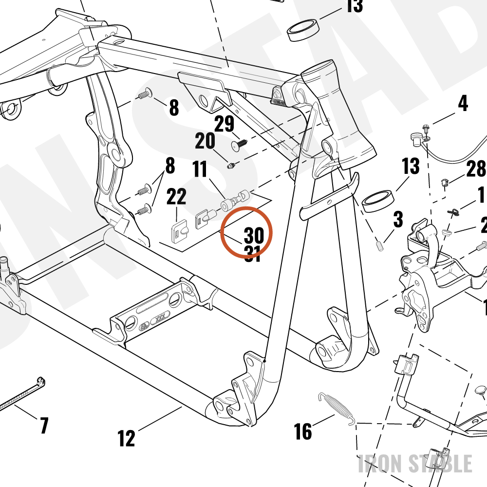 Harley-Davidson Switch, Ign, Fork Lock Set