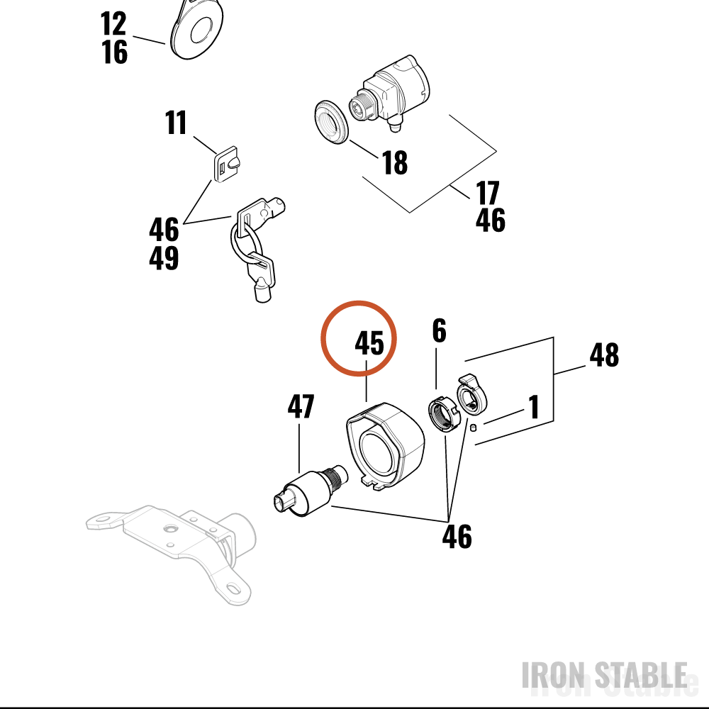 Harley-Davidson Cover, Ignition Switch