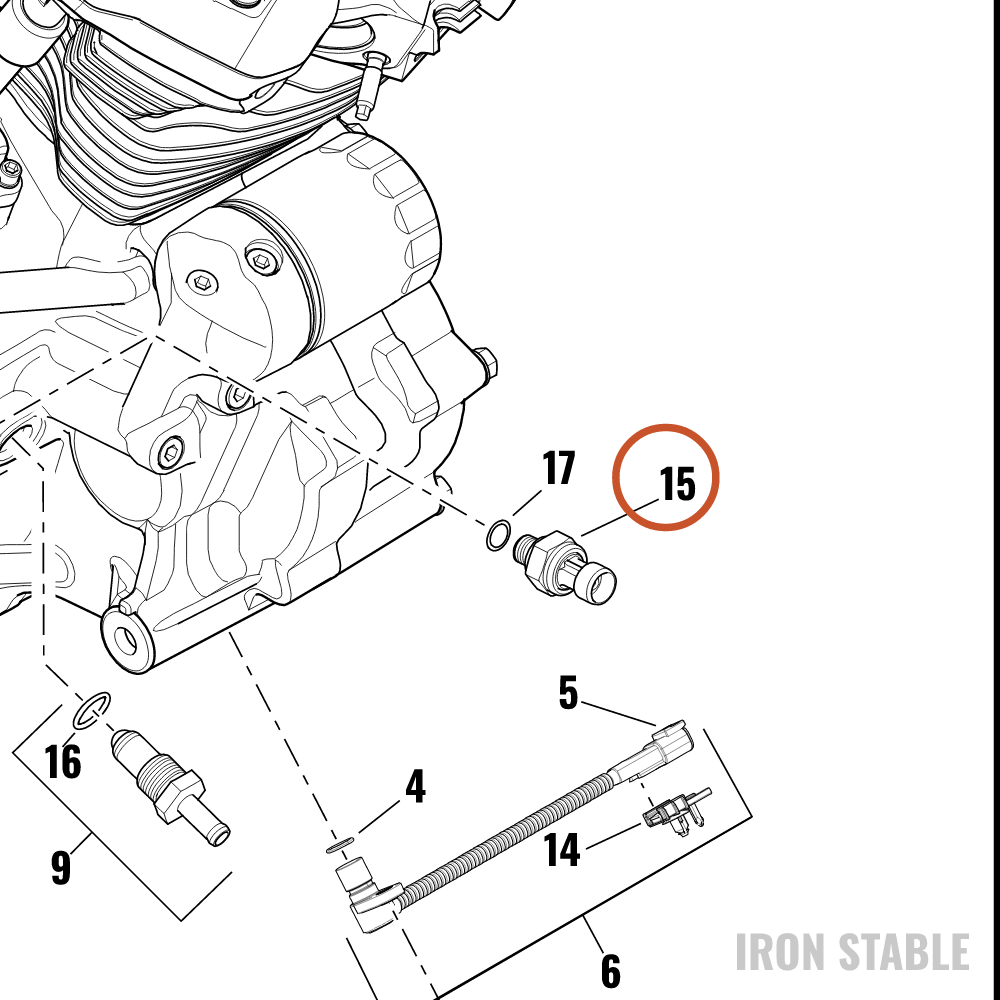 Harley-Davidson Switch, Press, Oil
