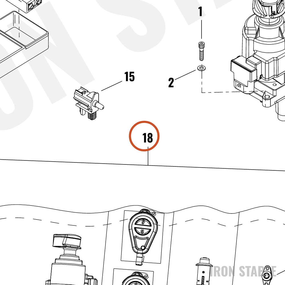 Harley-Davidson Switch, Ign, Knob/Lockset, 315mhz