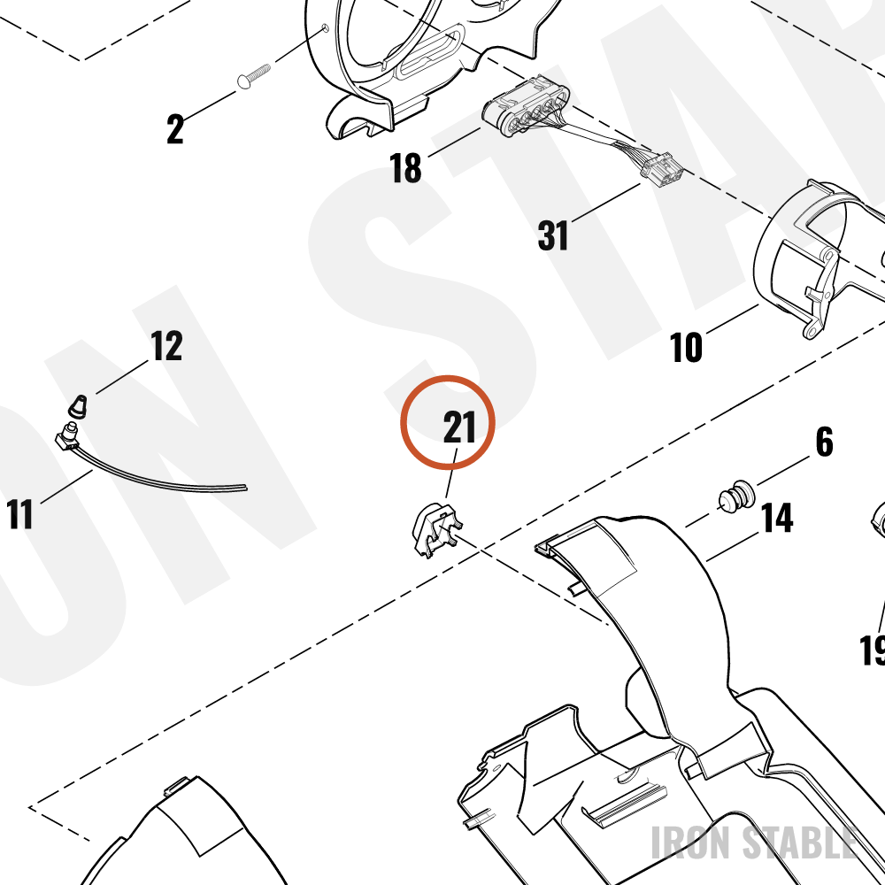 Harley-Davidson Plug, Switch Hole