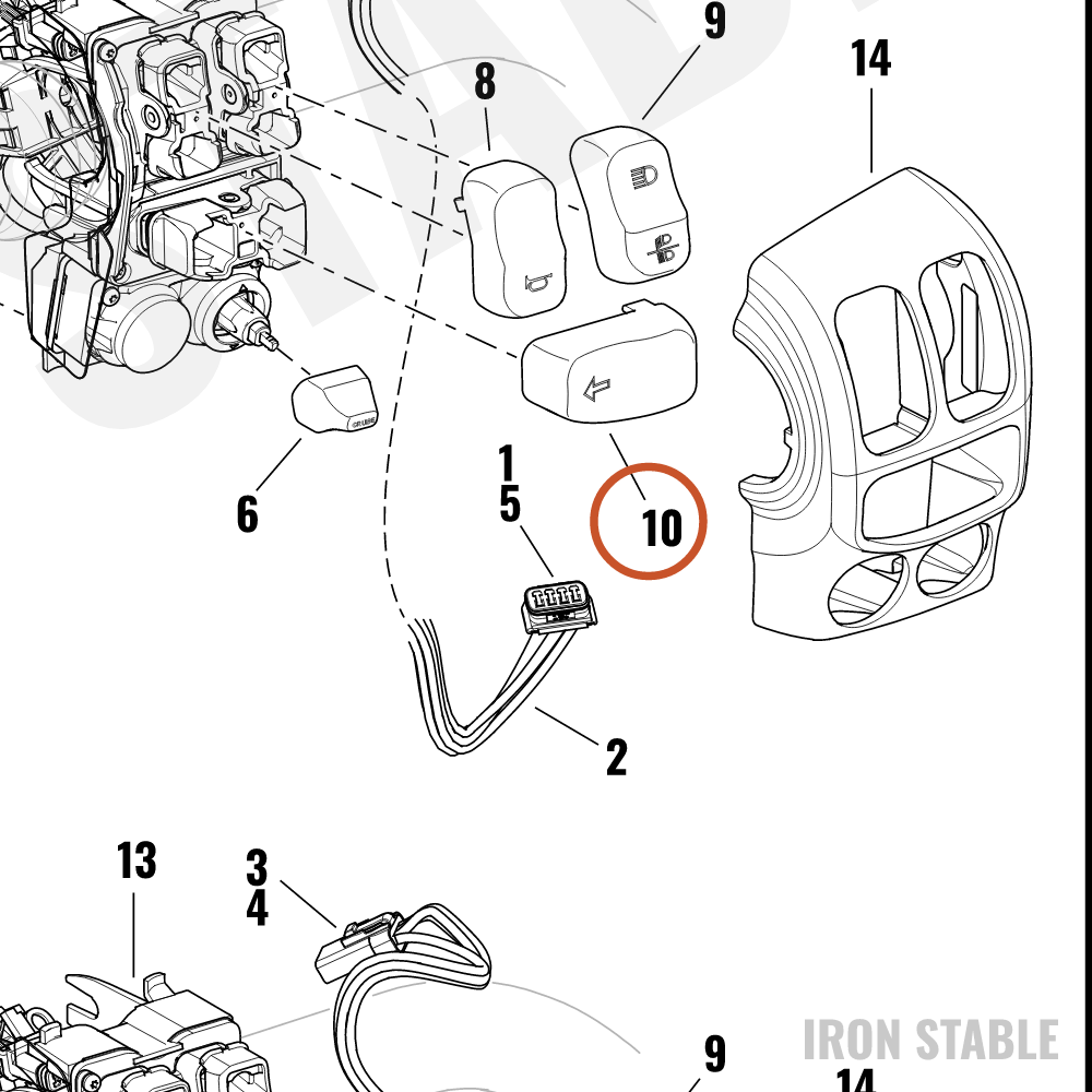 Harley-Davidson Hand Cont/Swgr, X