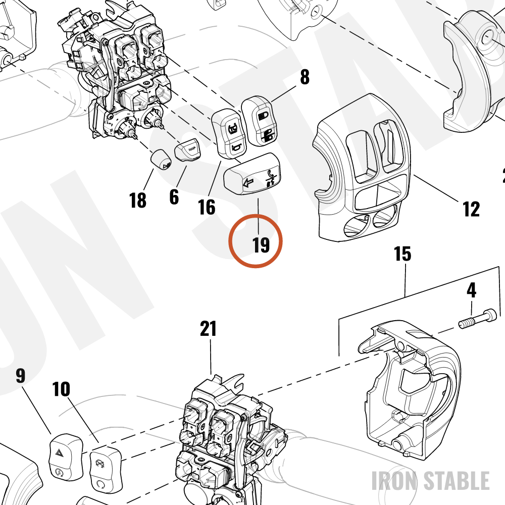 Harley-Davidson Hand Cont/Swgr, X