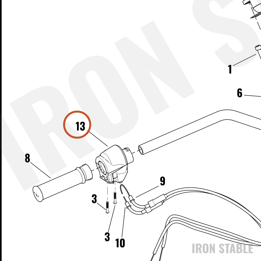 Harley-Davidson Hand Control Assembly, Rh