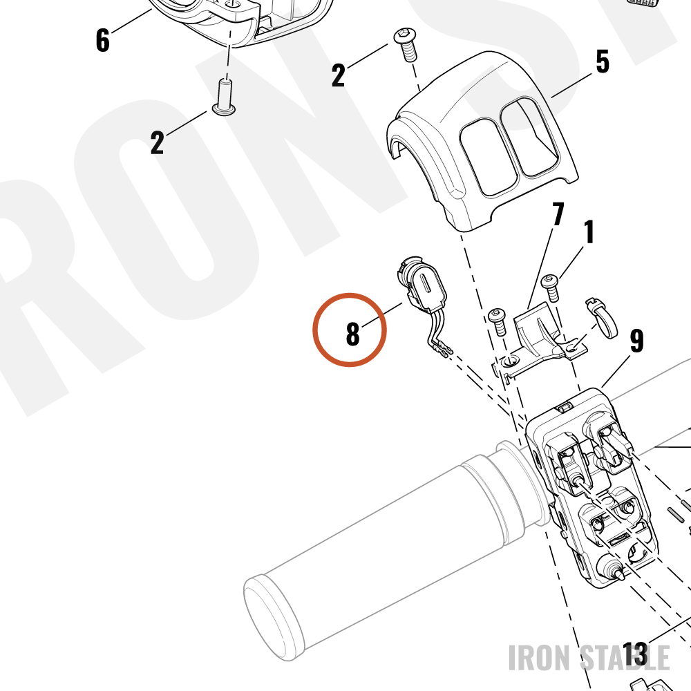 Harley-Davidson Hand Cont, Switch, Clutch