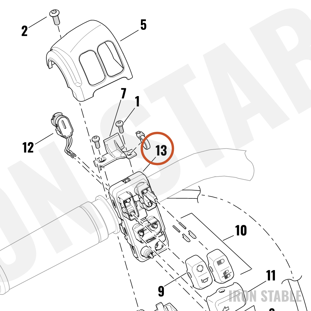 Harley-Davidson Hand Cont, Module, Lh