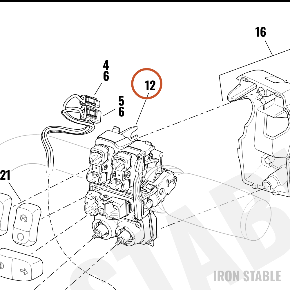Harley-Davidson Hand Cont, Switchpack, Rh, Ptt&Au