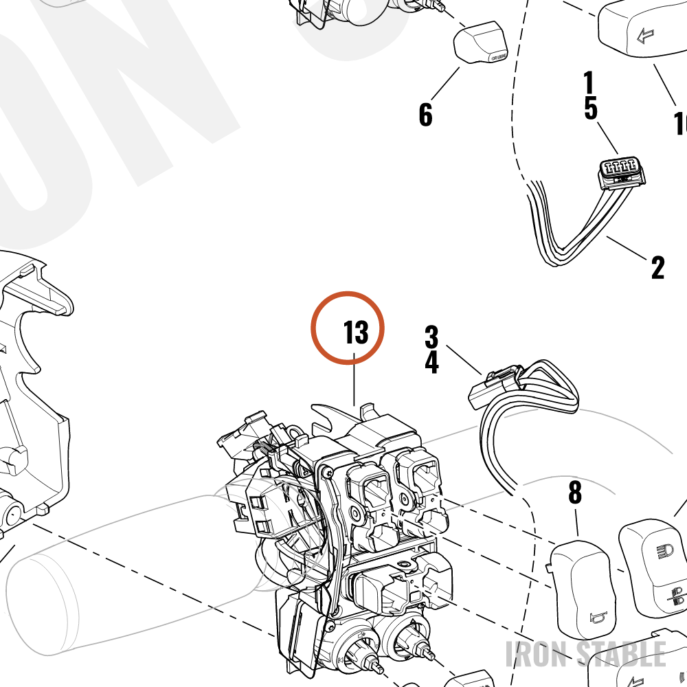 Harley-Davidson Hand Cont, Switchpack, Lh, Audio&