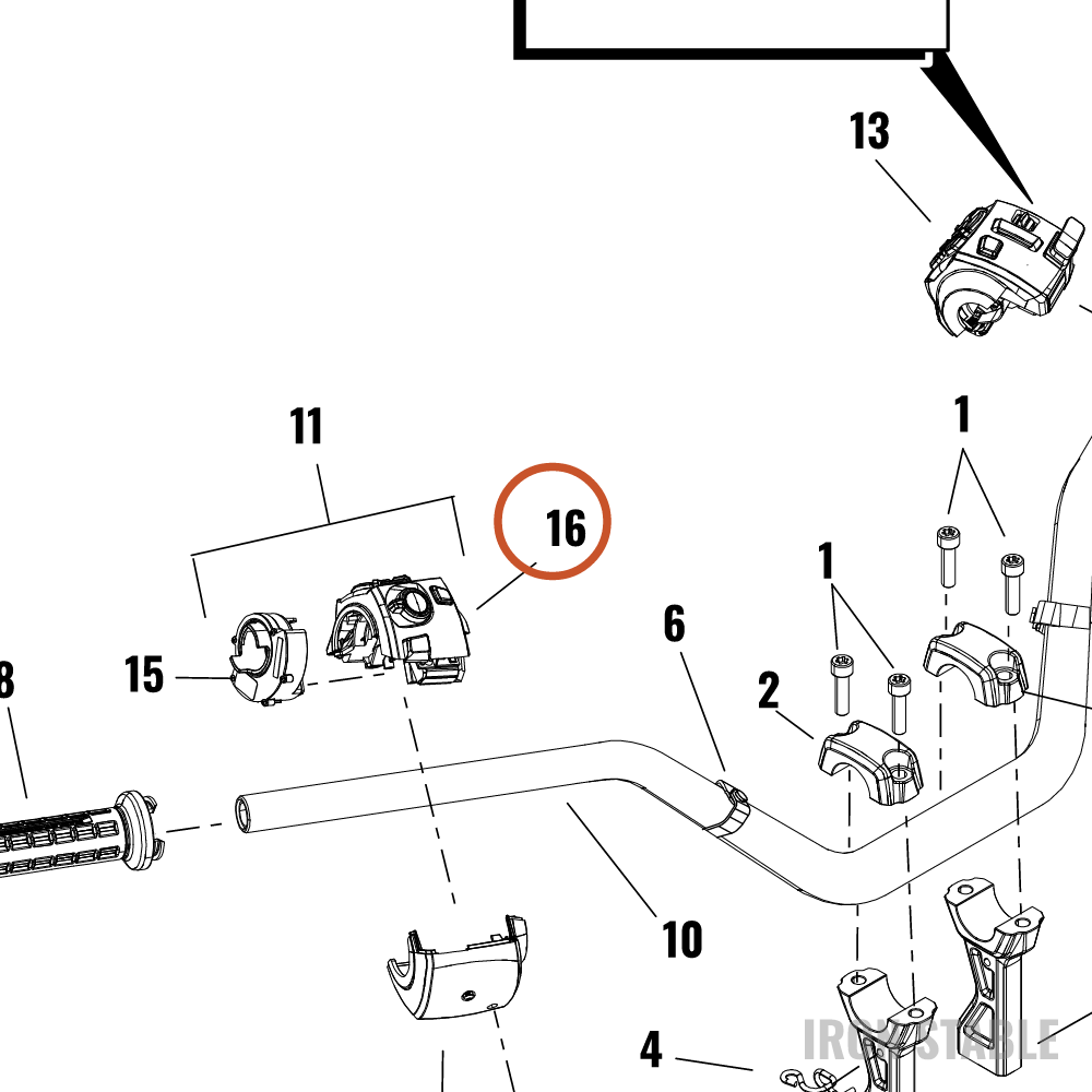 Harley-Davidson Hand Cont, Rh
