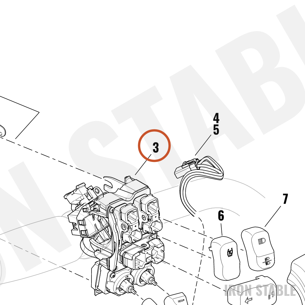 Harley-Davidson Sub-Assembly, Hand Cont, Lh, Aud, Trac