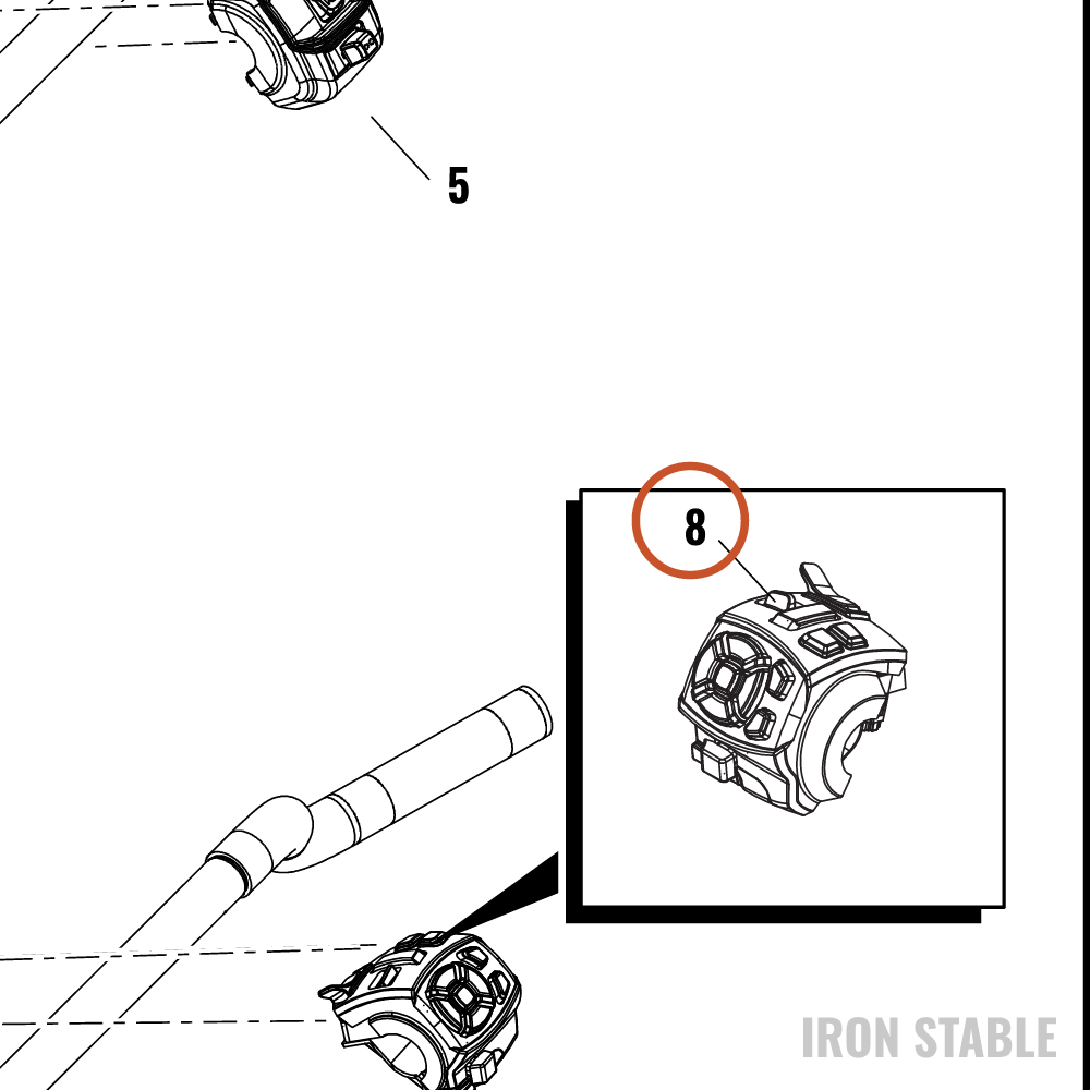 Harley-Davidson Kit, Hand Cont, Lh, W/ Tgs, Cc Sw