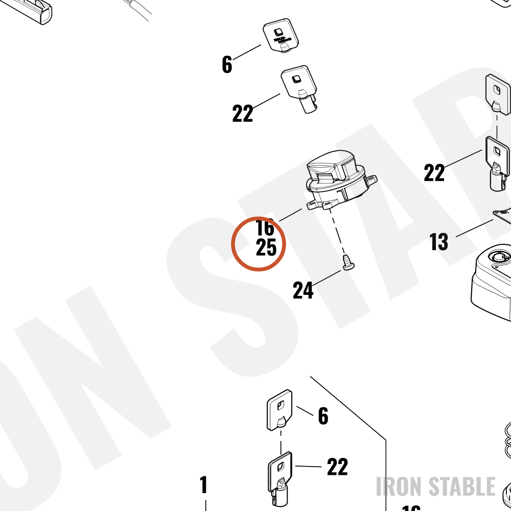 Harley-Davidson Switch, Ign, Ign Sw - Req Keycod