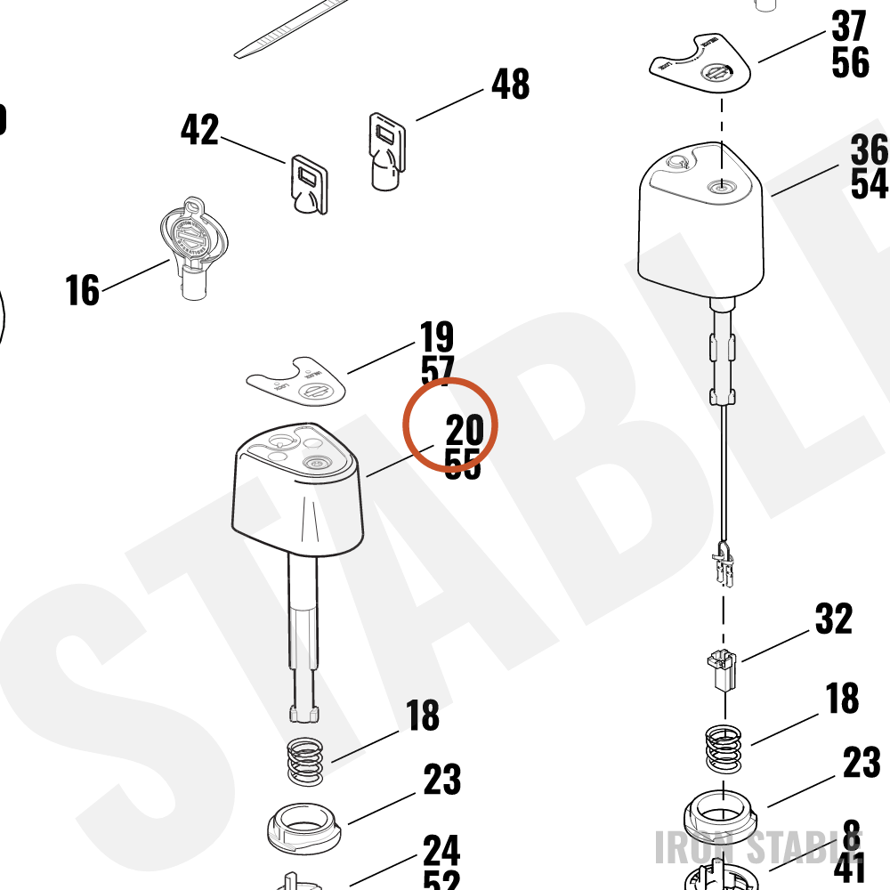 Harley-Davidson Knob Ign Sw (Req Keycode)