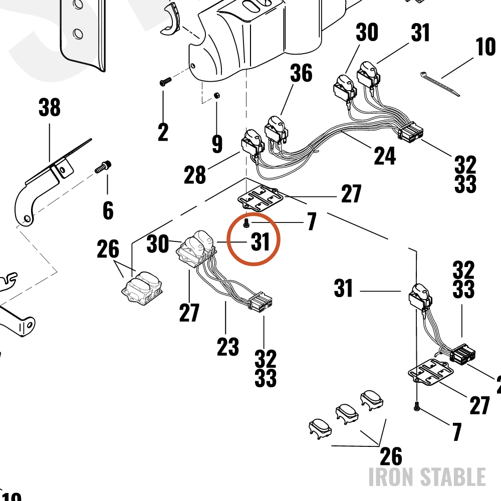 Harley-Davidson Accessory Switch
