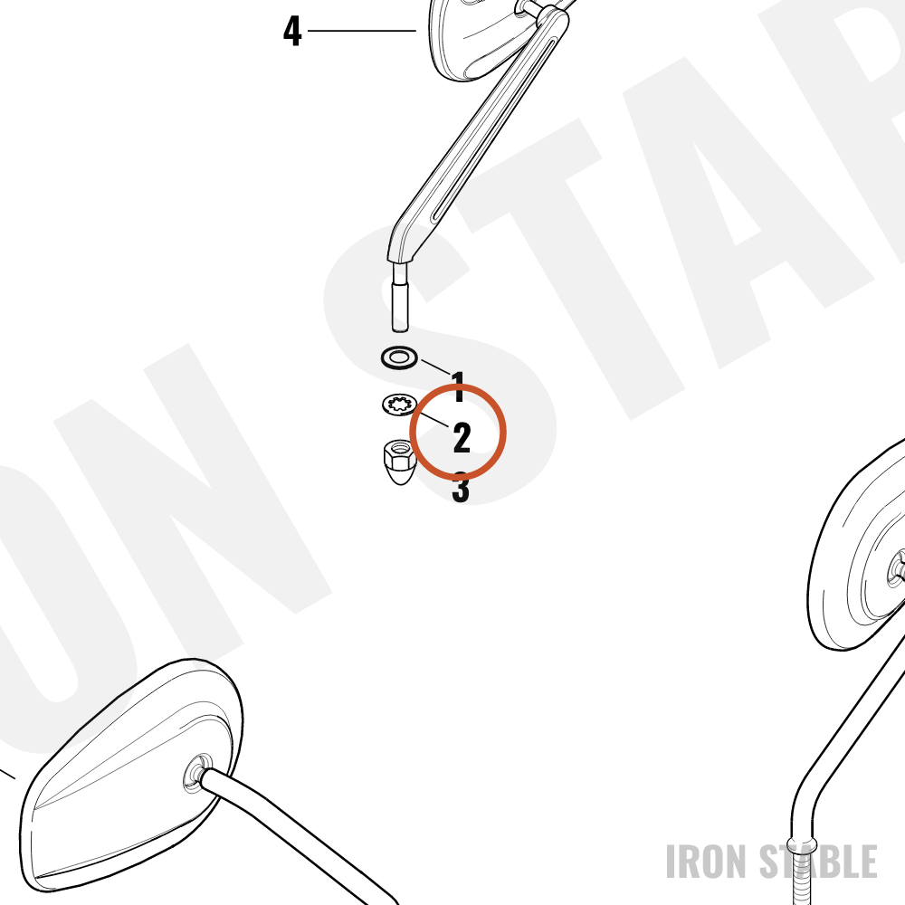 Harley-Davidson Washer, Lock, Internal Tooth/Bl