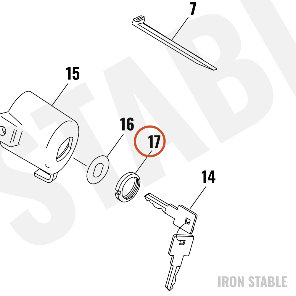 Harley-Davidson Ignition Swtich Facenut