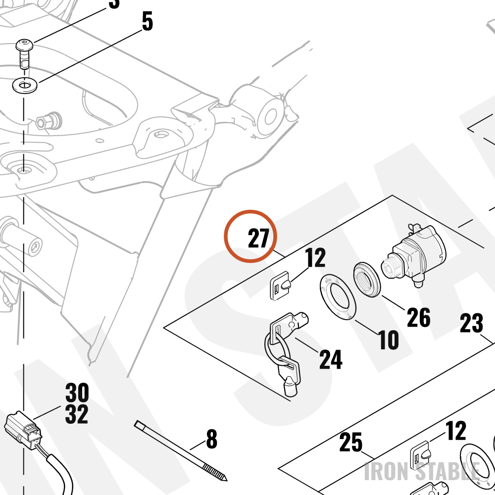 Harley-Davidson Ign Switch, Fork Lock