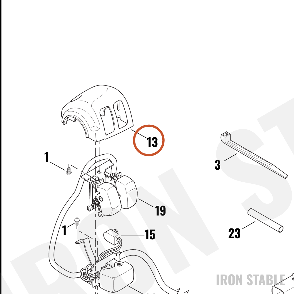 Harley-Davidson Housing, Switch, Lh, Upr/Black