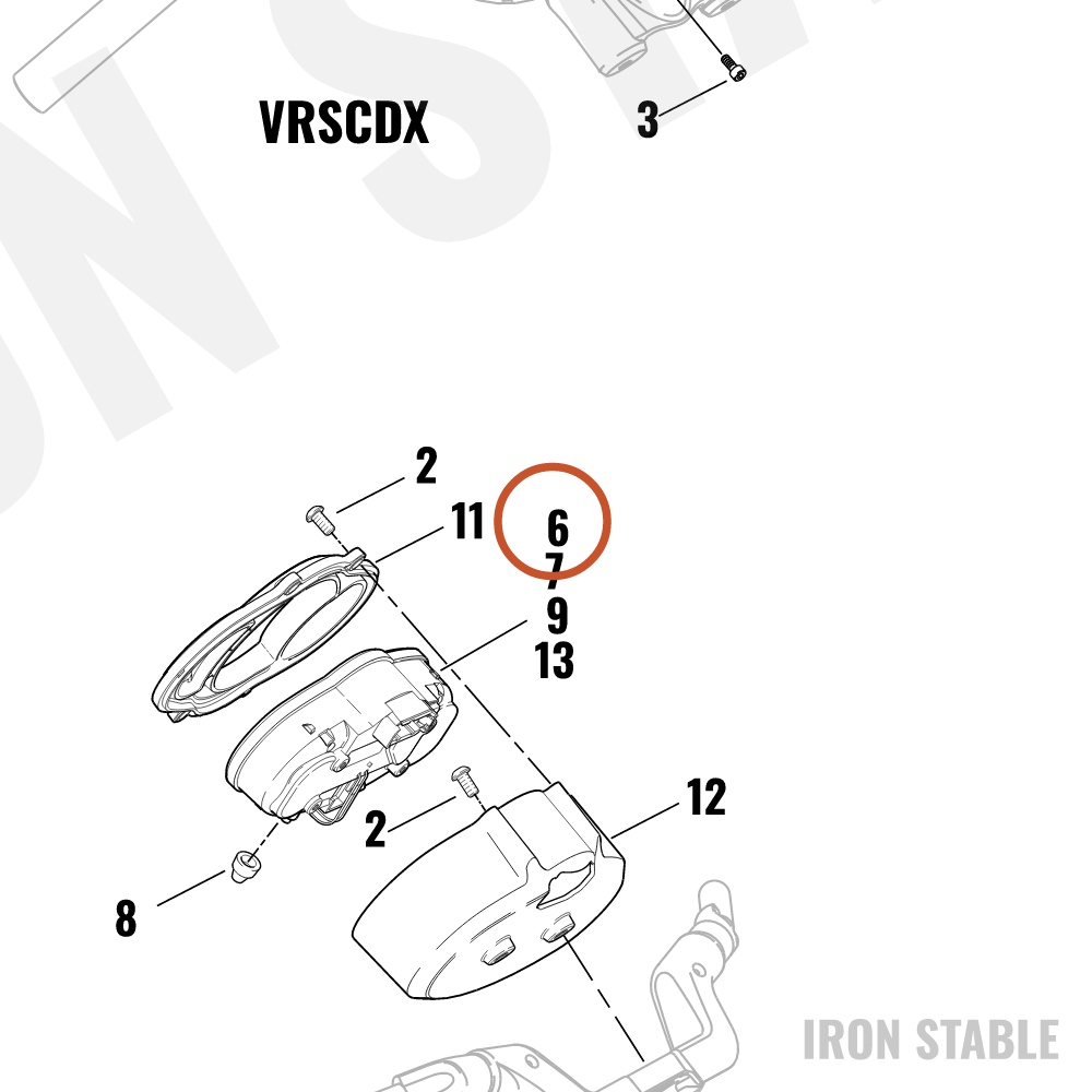 Harley-Davidson Instr Cluster, Kph