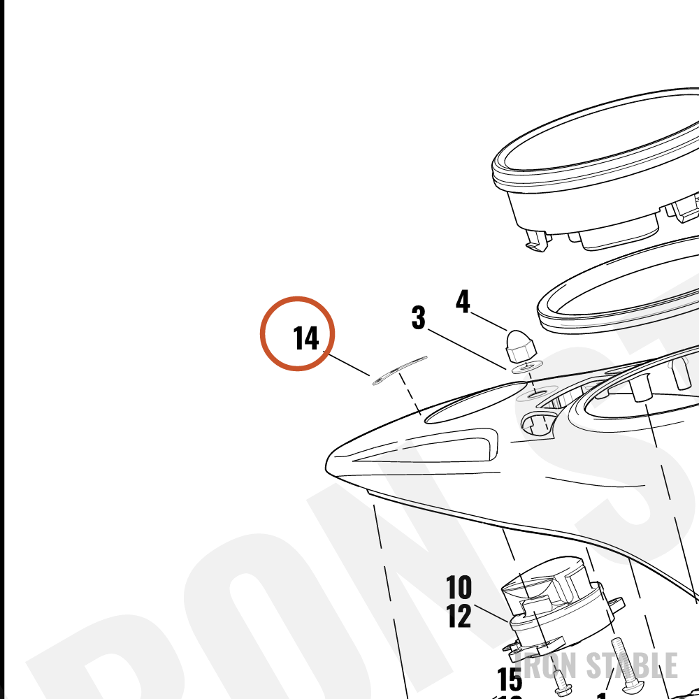 Harley-Davidson Nameplate, Ign Switch, Service.f