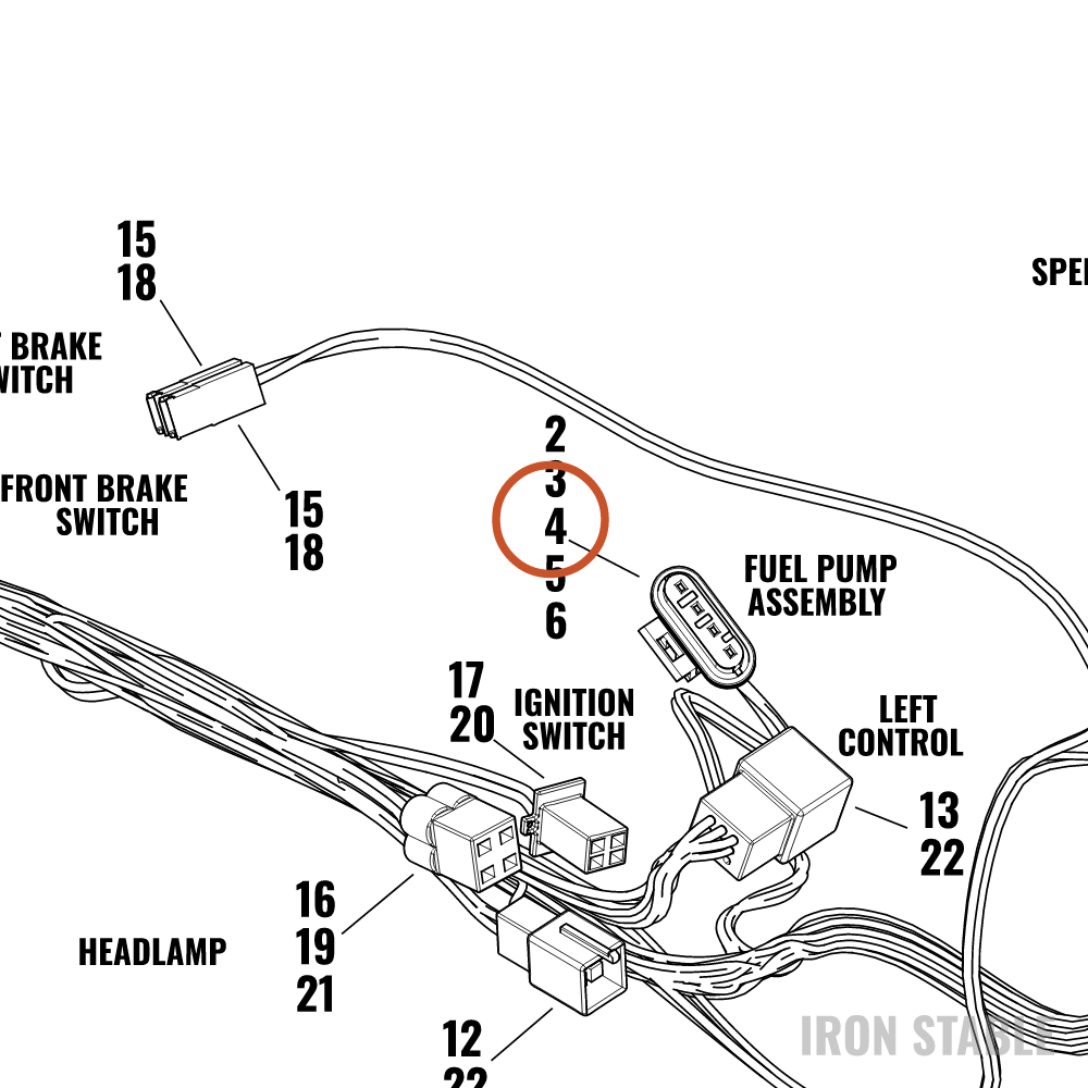 Harley-Davidson Housing, 4-Way Sckt