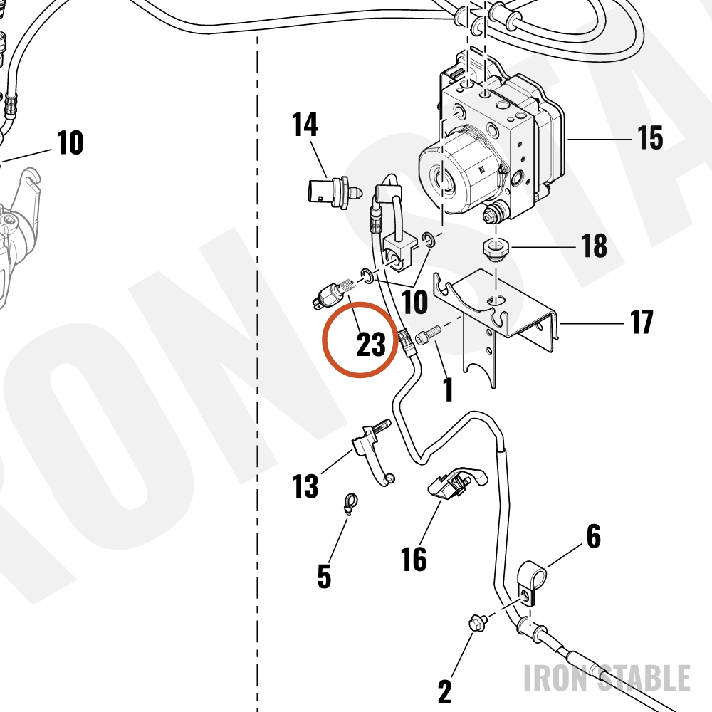 Harley-Davidson Bolt, Banjo, Rr Brake Switch