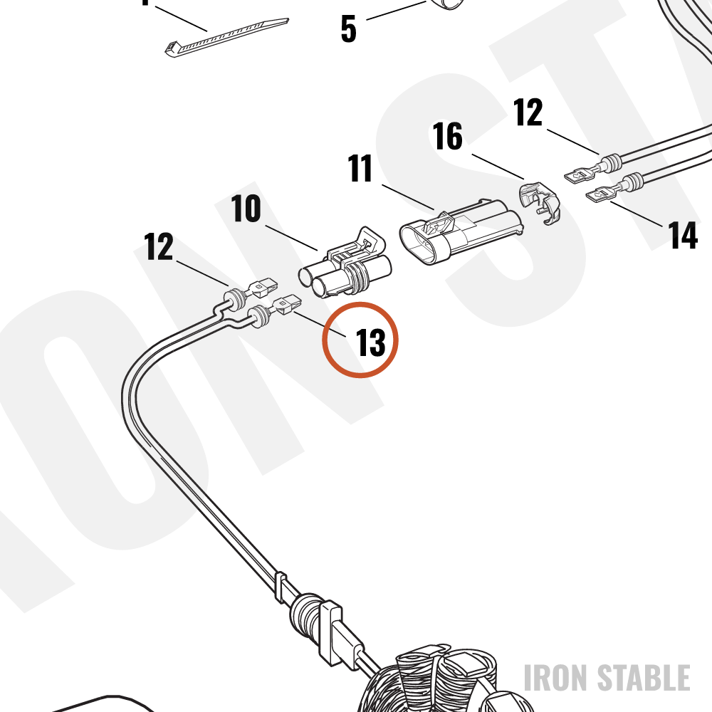 Harley-Davidson Terminal, Socket, #10awg