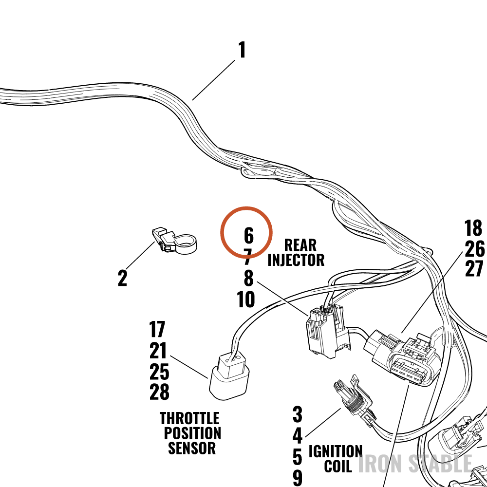 Harley-Davidson Housing, 2-Way, Fem