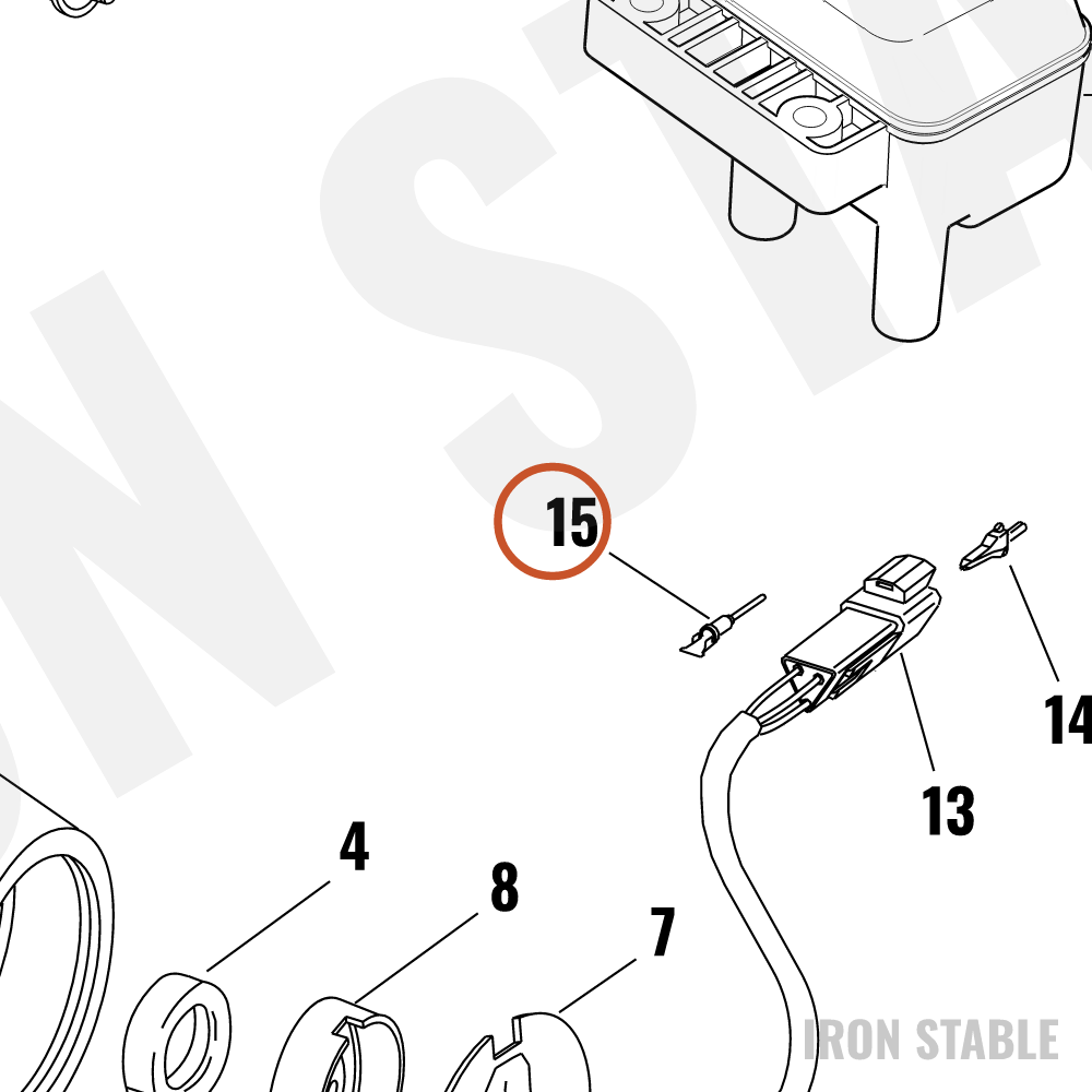 Harley-Davidson Terminal, Pin, #16-18awg