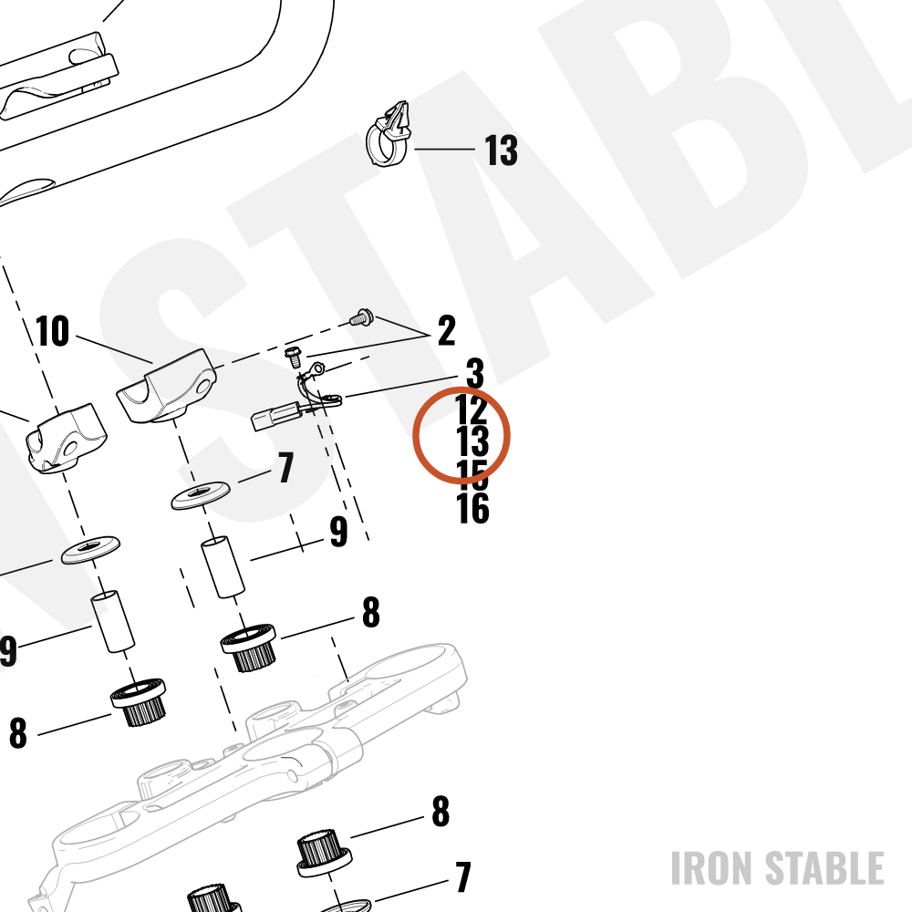 Harley-Davidson Terminal #10 Ring 14-18 Gauge