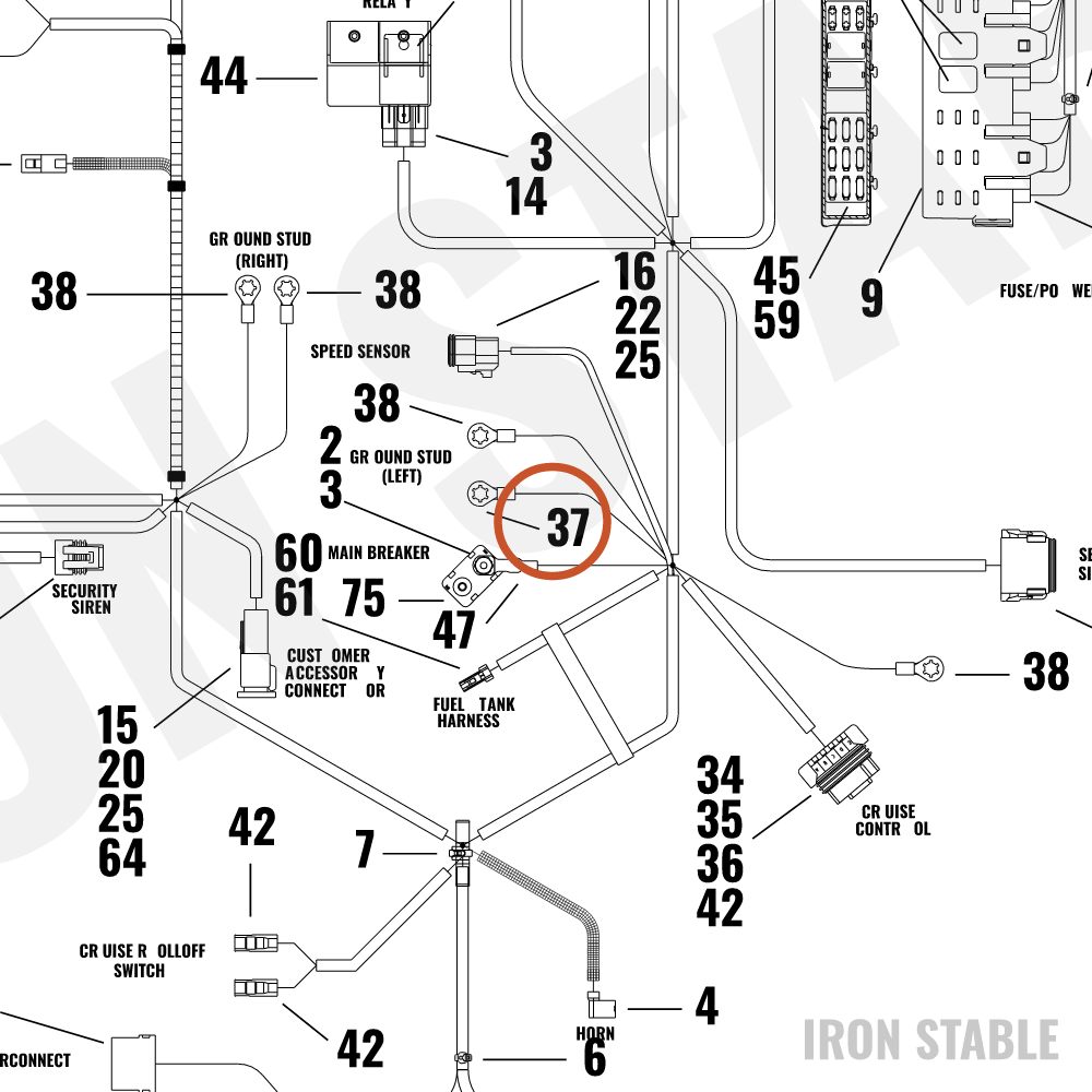 Harley-Davidson Terminal, 1/4-Ring