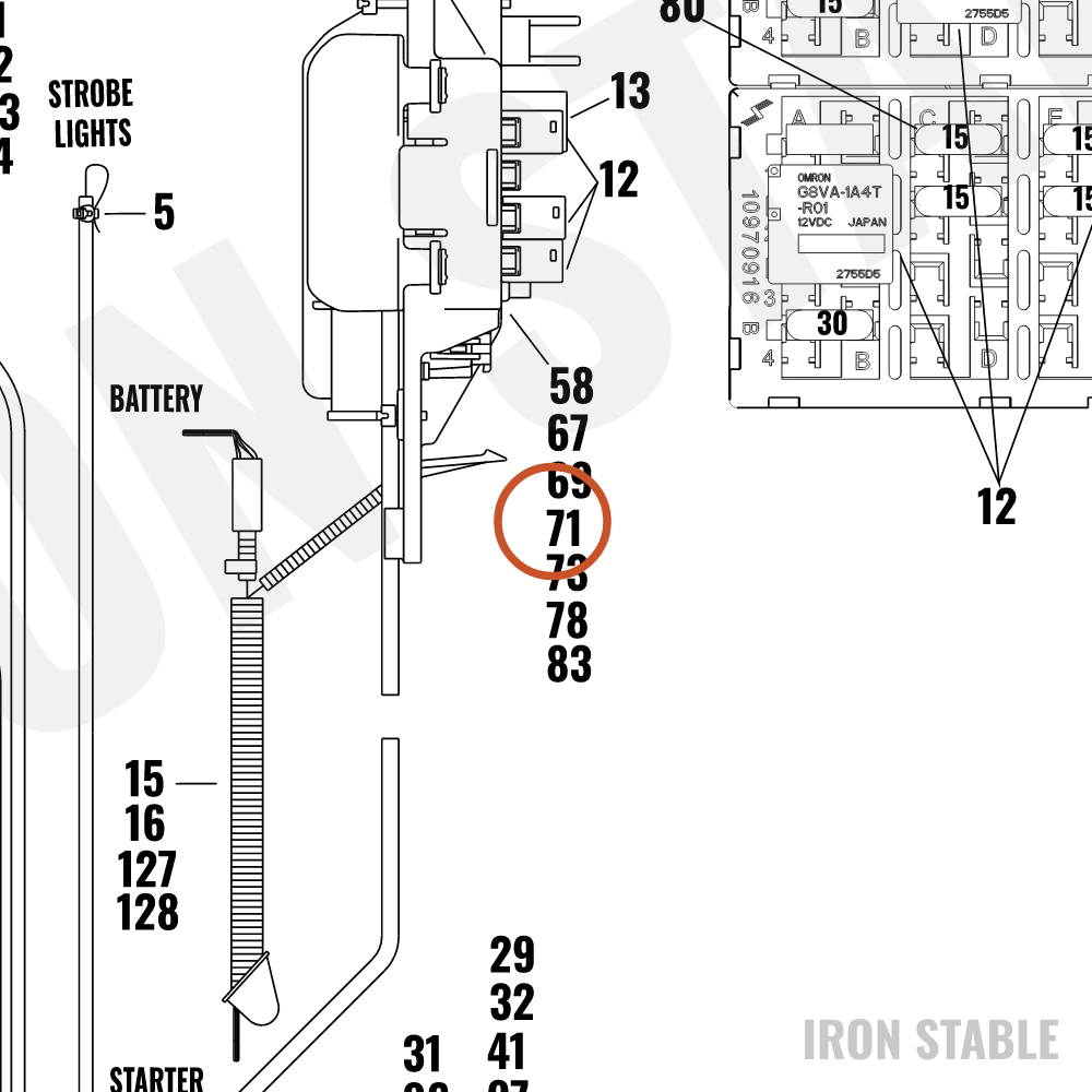 Harley-Davidson Secondary Lock, Bussed Fusebloc
