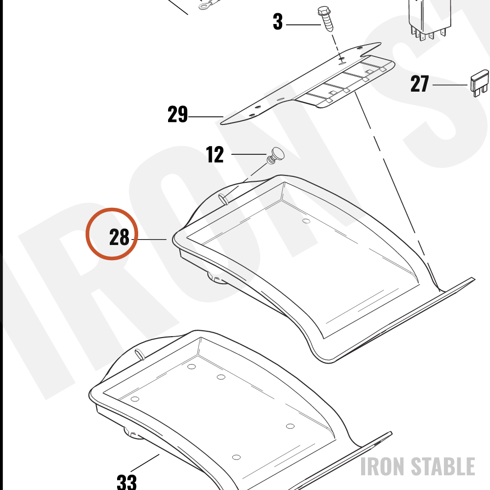 Harley-Davidson Bottom, Elec Box